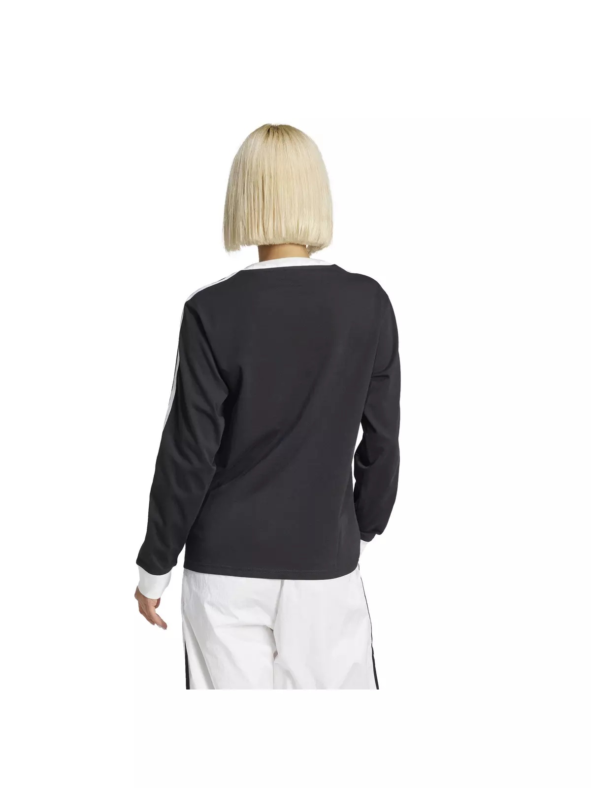 Originals Women's Adicolor 3-Stripes Regular Long-Sleeve T-Shirt -Black - 2
