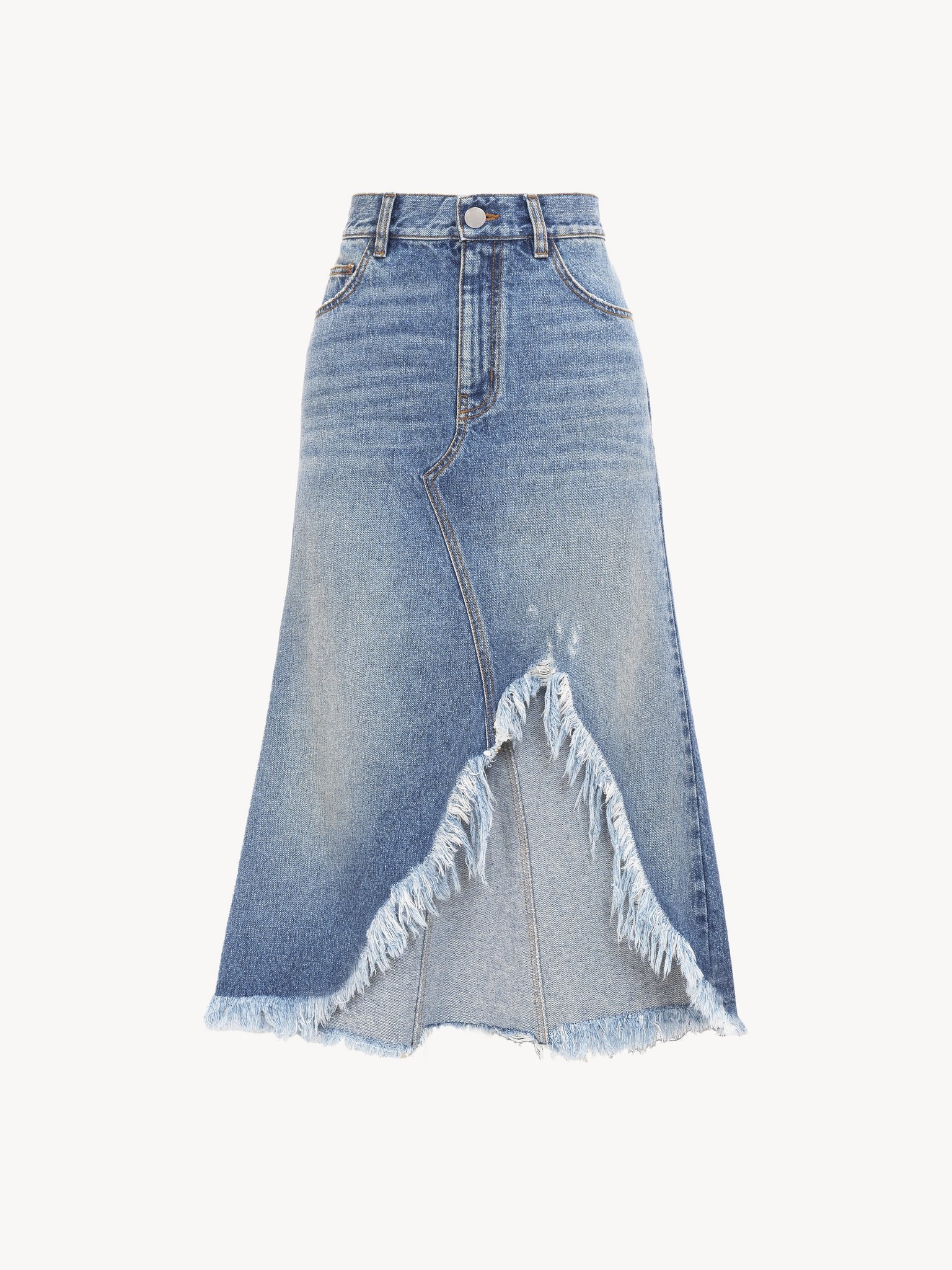 A-LINE MIDI SKIRT - 2