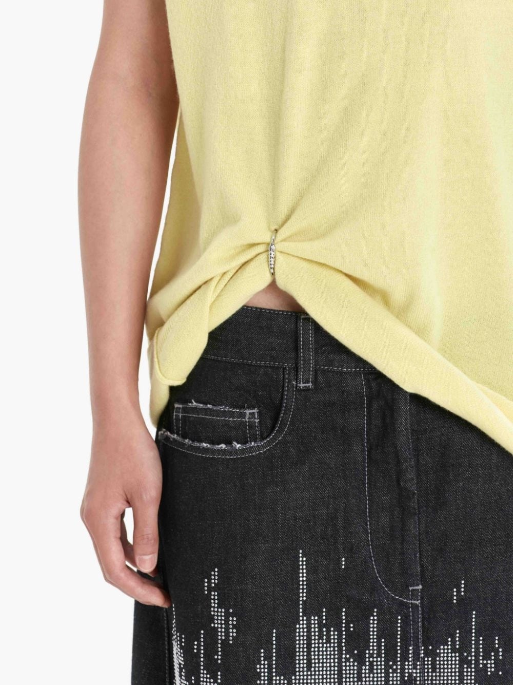 RING DETAIL ROLL VEST - 5