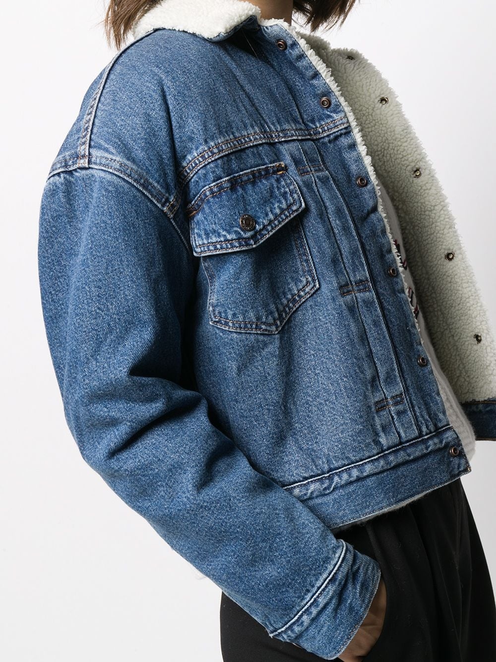 New Heritage Sherpa denim jacket - 5