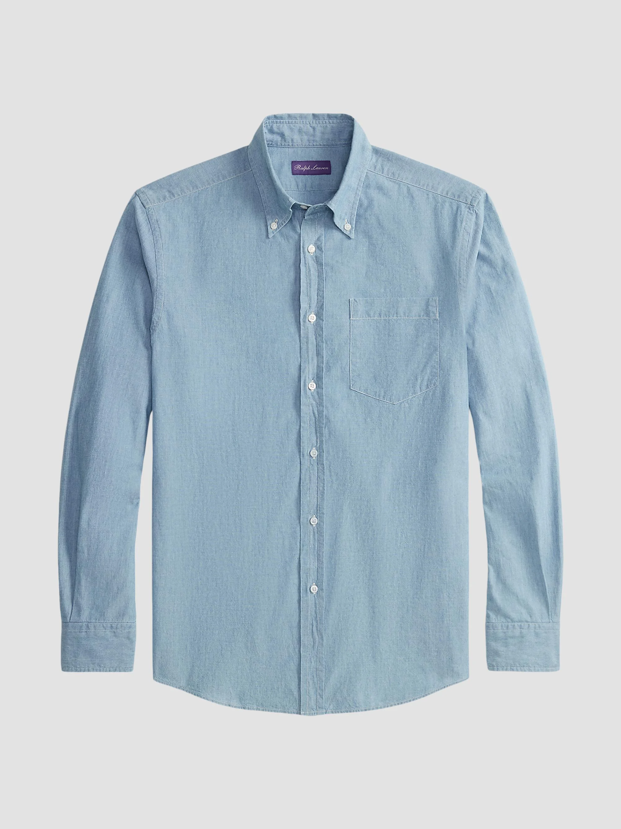 Men's Washed Chambray Shirt - Medium Bermuda Wash - 1