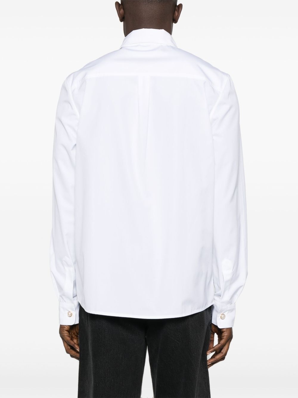 monogram-embroidered shirt - 4