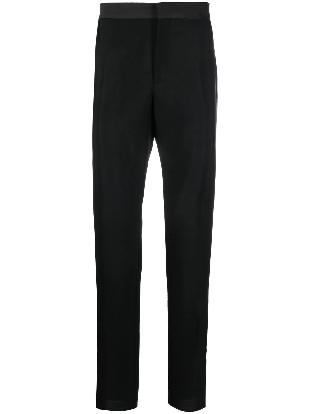 embroidered-logo slim-fit trousers - 1