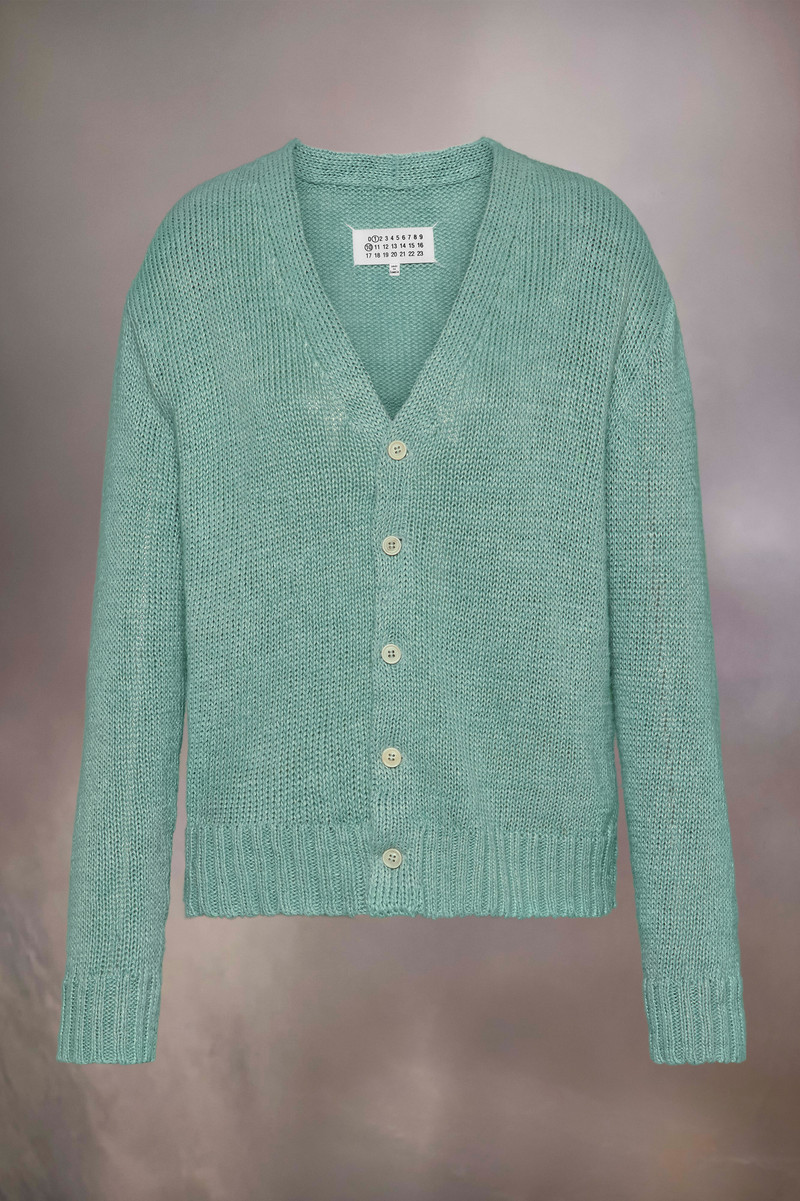Maison Margiela Gardening hemp knit cardigan outlook