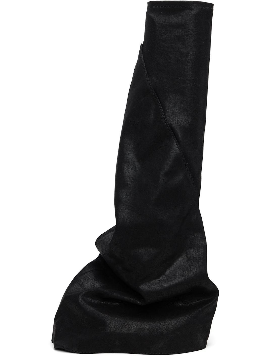 Black Hollywood Fetish Tall Boots - 3