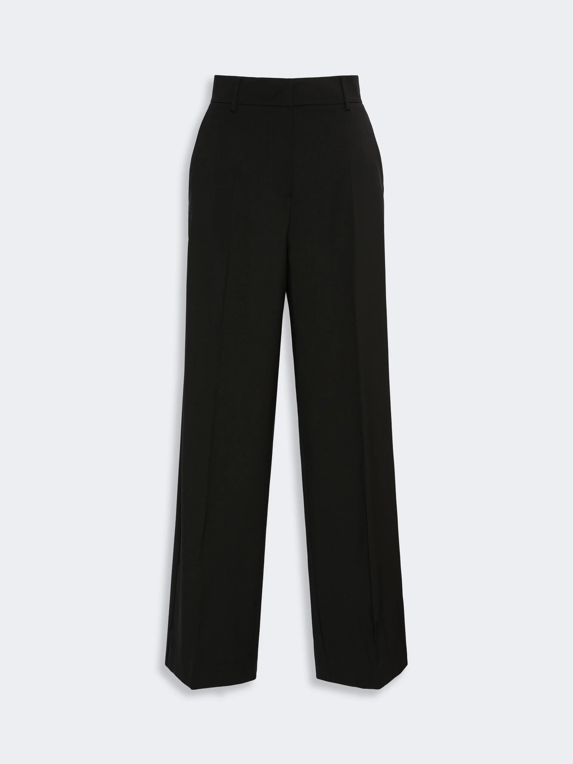 VISIVO Stretch wool palazzo trousers - BLACK - 1