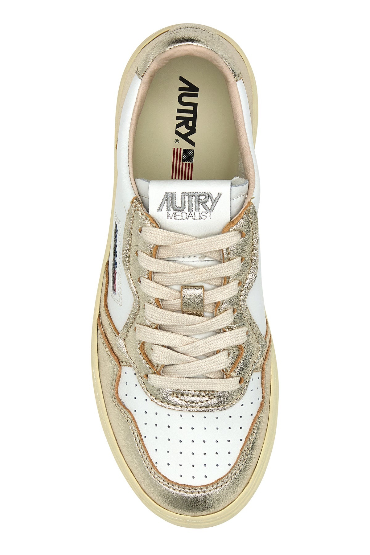 Two-tone leather Medalist sneakers - 4