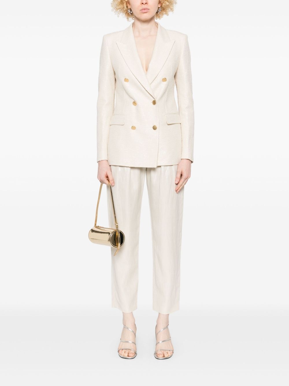 pleat-detail trousers - 2