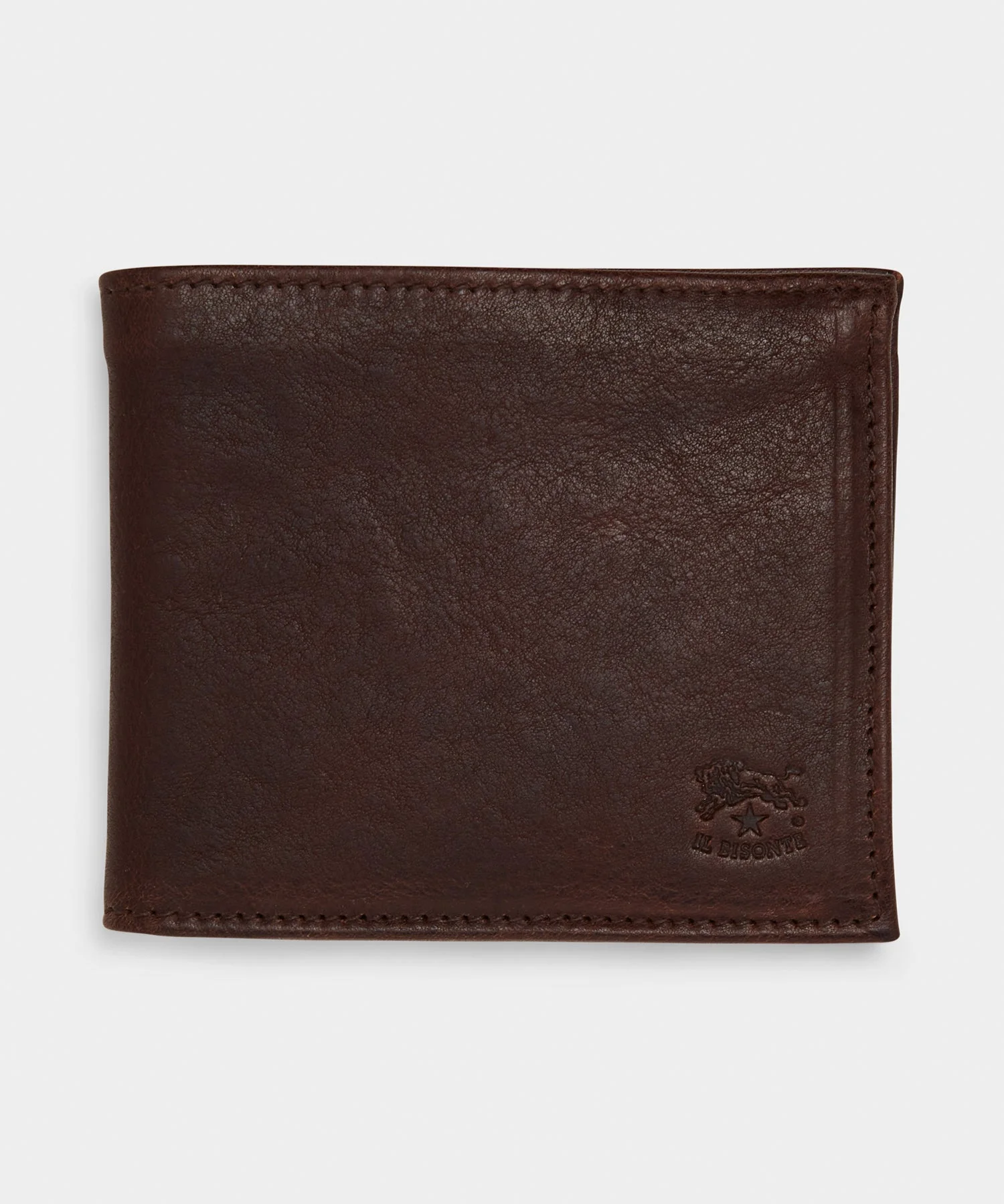 Il Bisonte Leather Bi-fold Wallet in Caffe - 1
