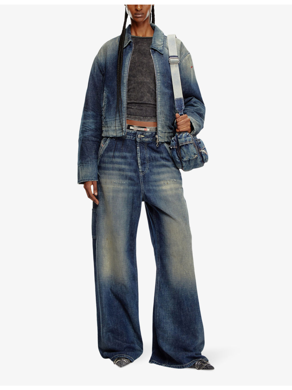 D-Sire Work wide-leg mid-rise jeans - 2