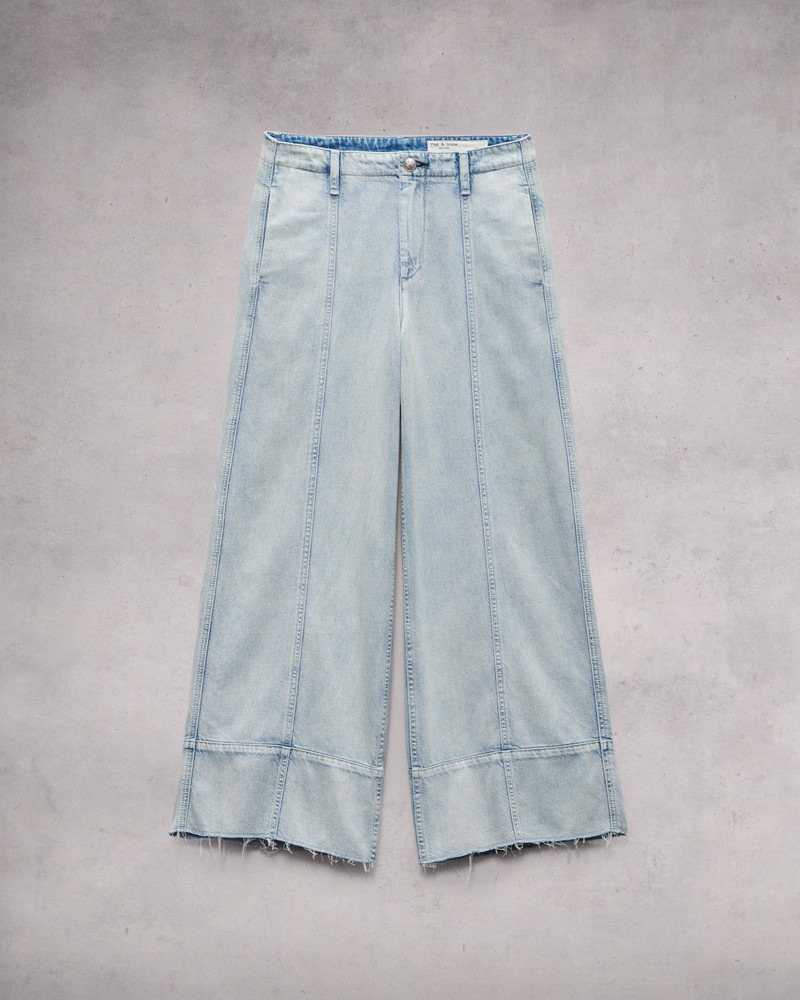 Featherweight Arianna Ankle Palazzo - Aliah High-Rise Featherweight Jean 1