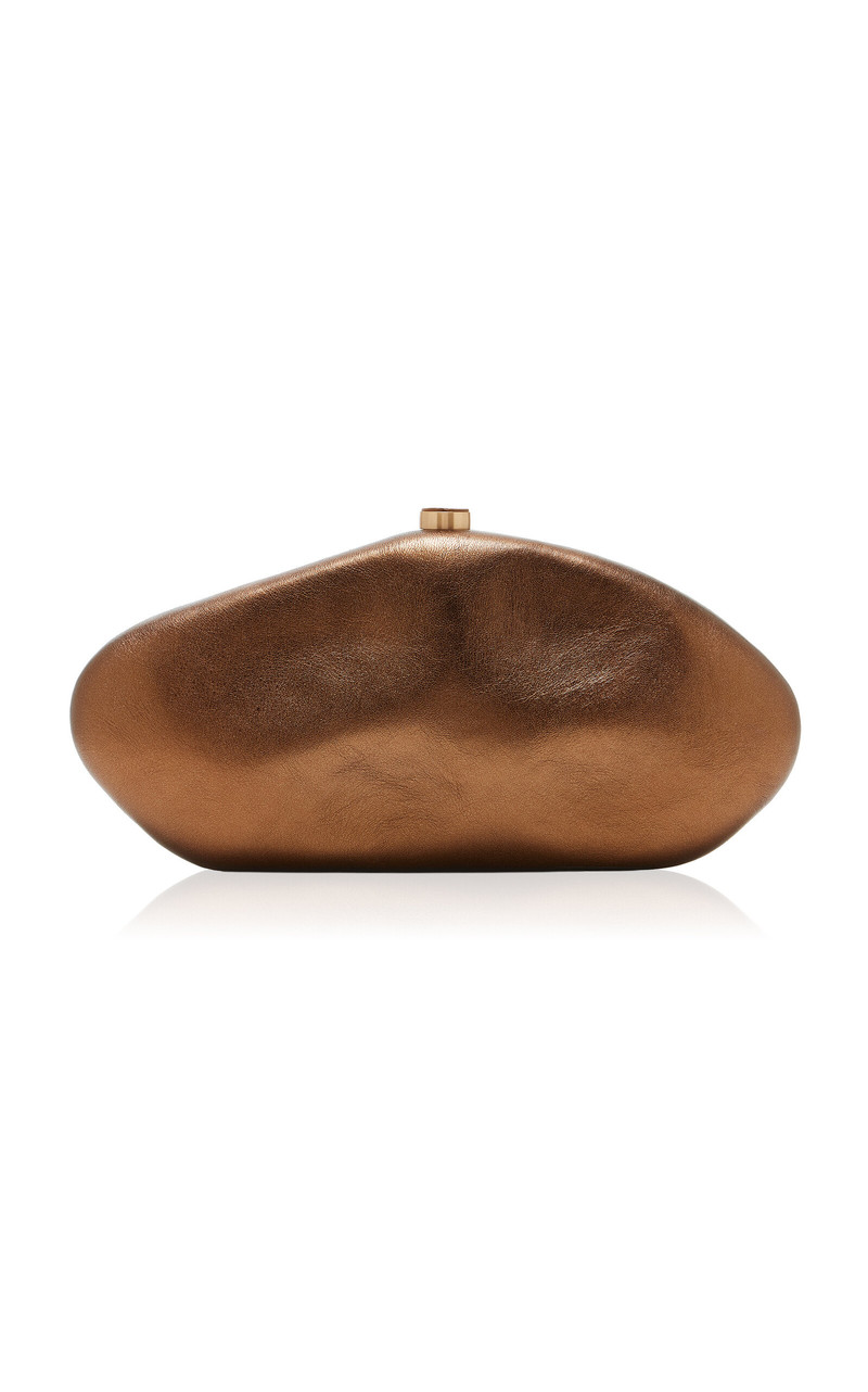 The Caldera Metallic Leather Clutch 4