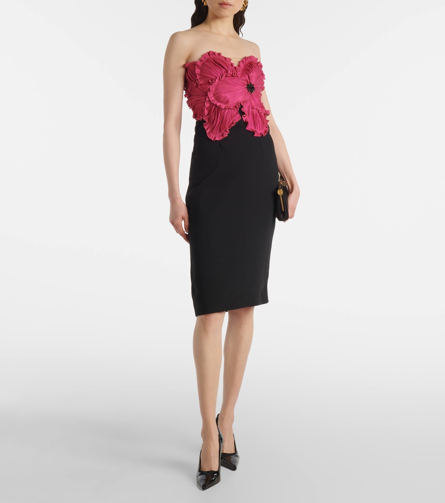 Callula crystal-embellished bustier dress - 2