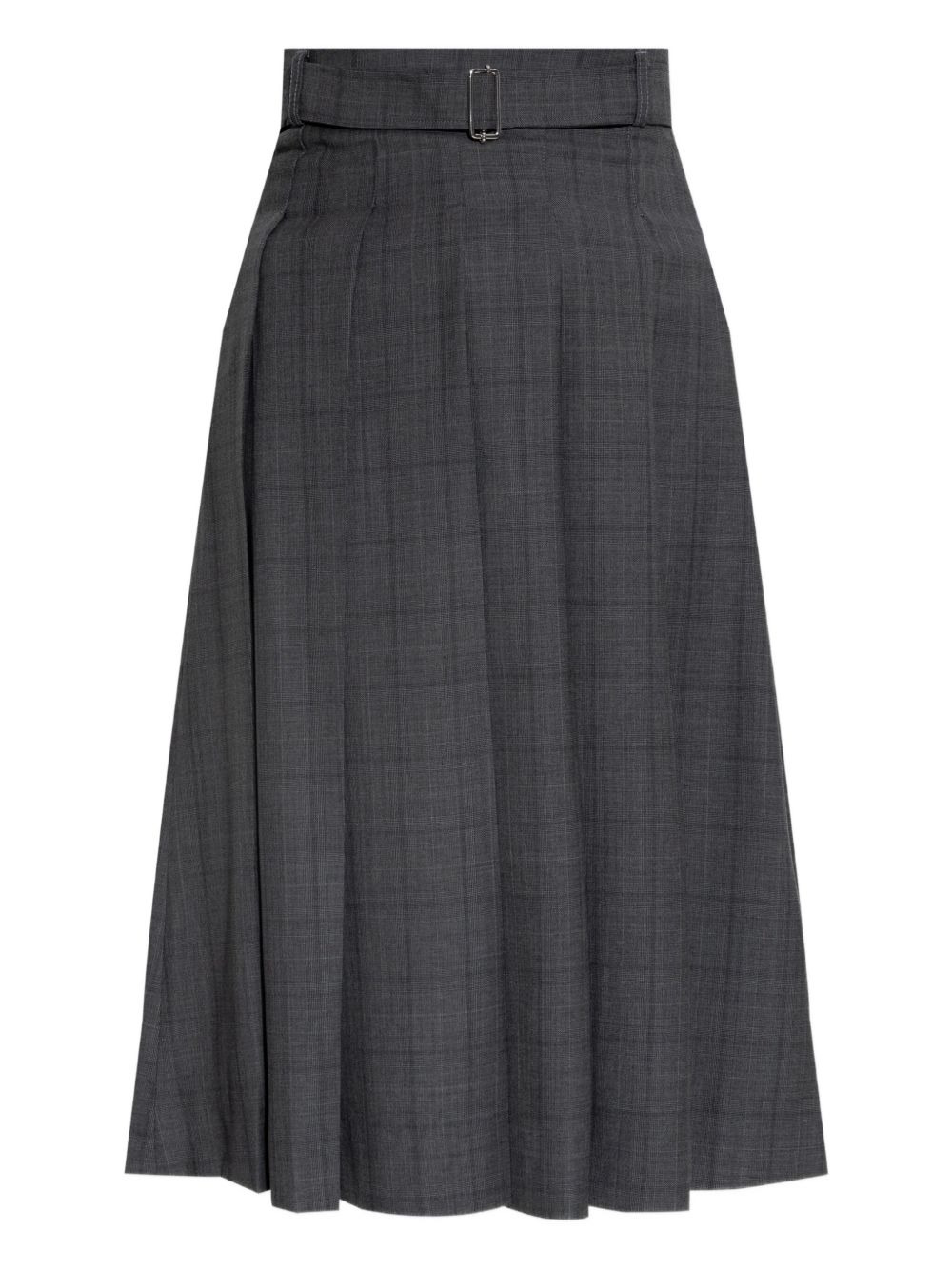 pleated belted skirt - 1