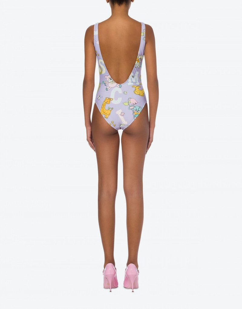ALLOVER CIRCUS LOGO SWIMSUIT 3