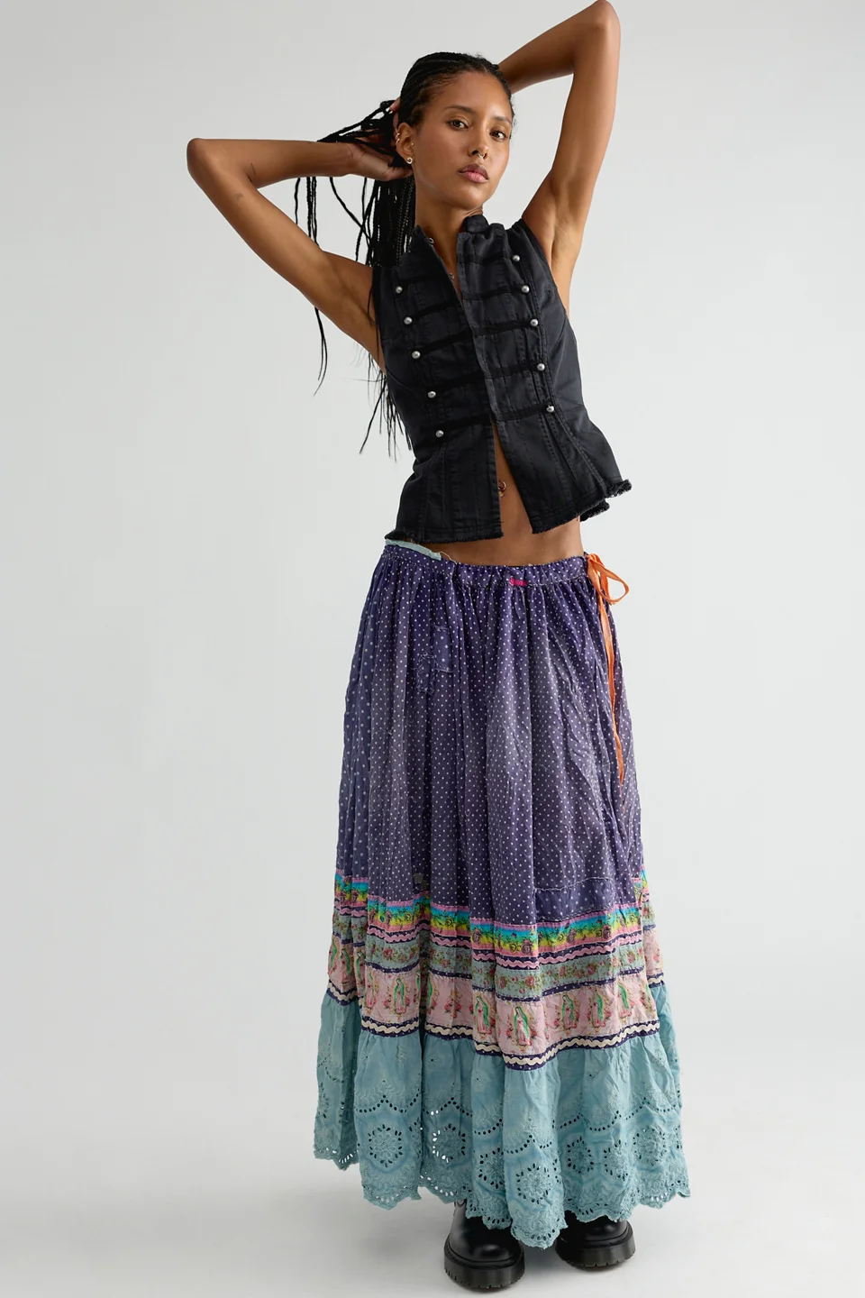 Magnolia Pearl Piecewise Pissarro Skirt - 1