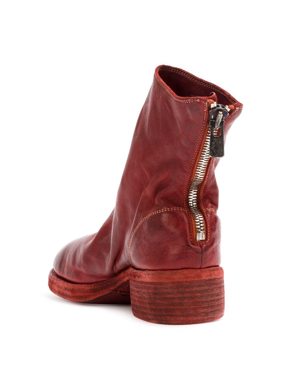 zip detail ankle boots - 3