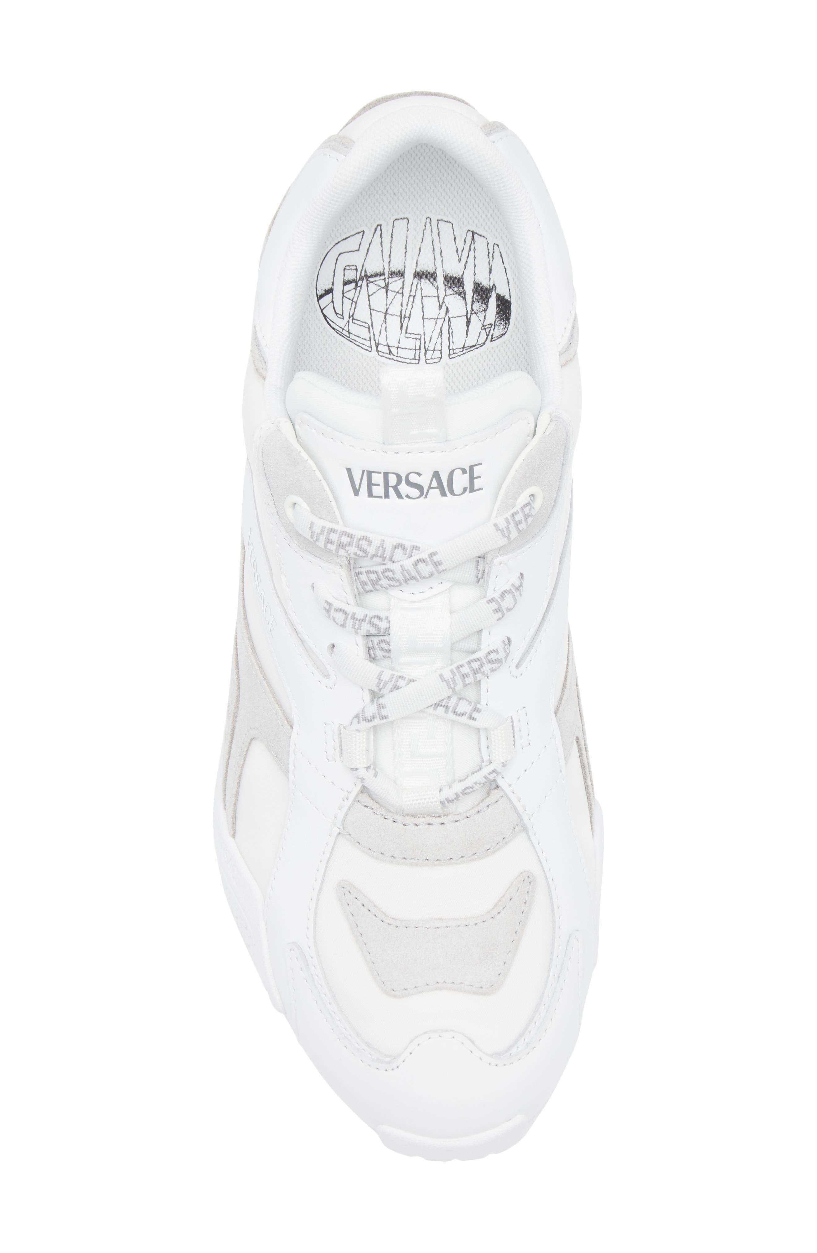 Versace Galaxia Sneaker in White Concrete at Nordstrom - 5