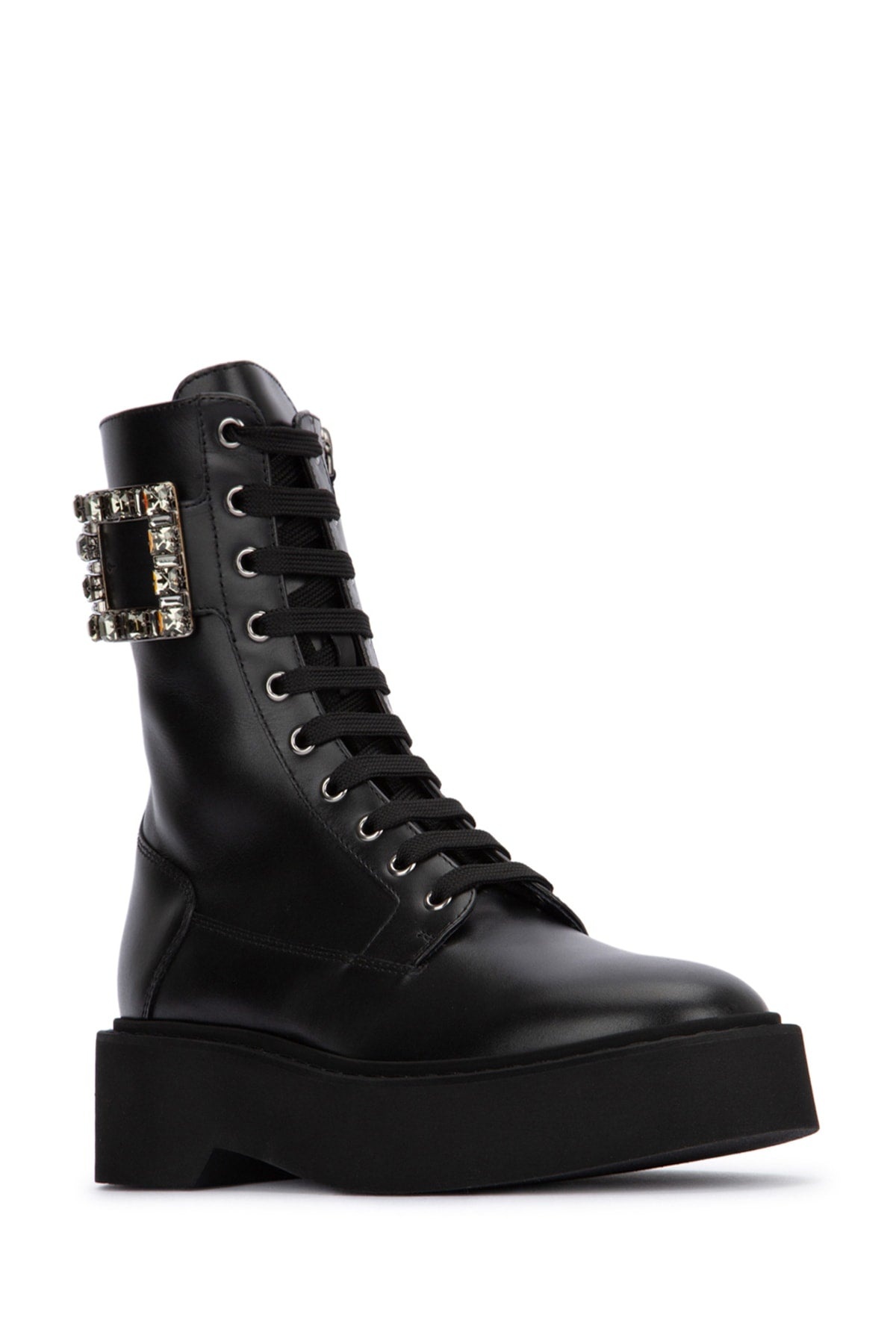 Roger Vivier Women Viv Rangers High Stra Lace-Up Boot - 2