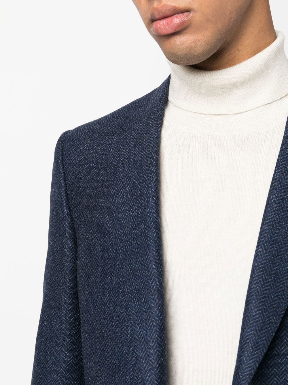 single-breasted wool blazer - 5