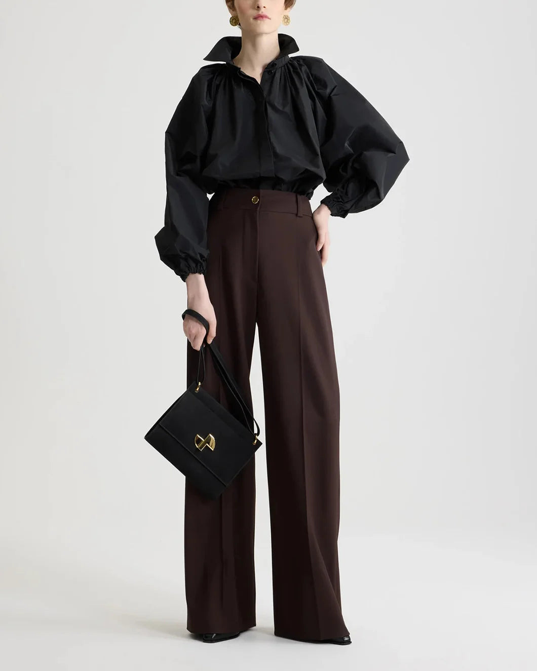 BUBBLE BLOUSE IN RECYCLED FAILLE - 2