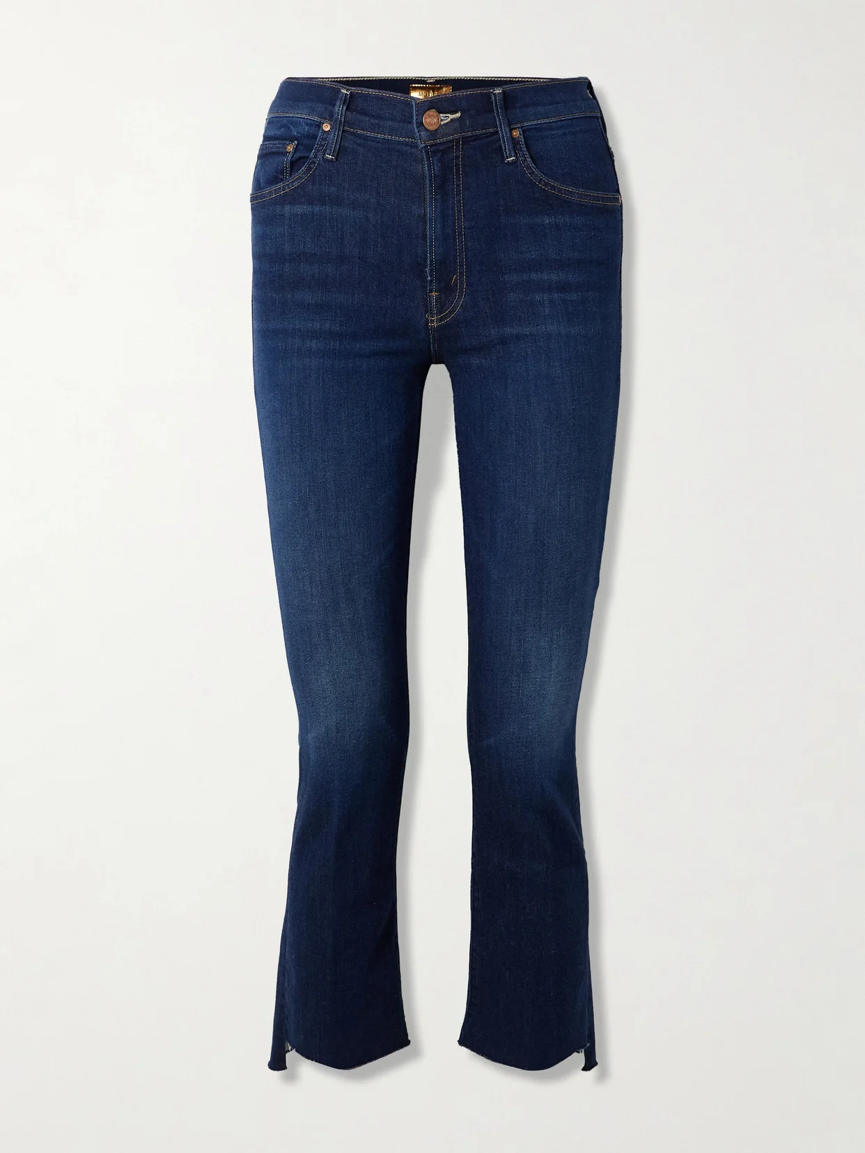 The Insider Crop Step Fray High-rise Bootcut Jeans - 1
