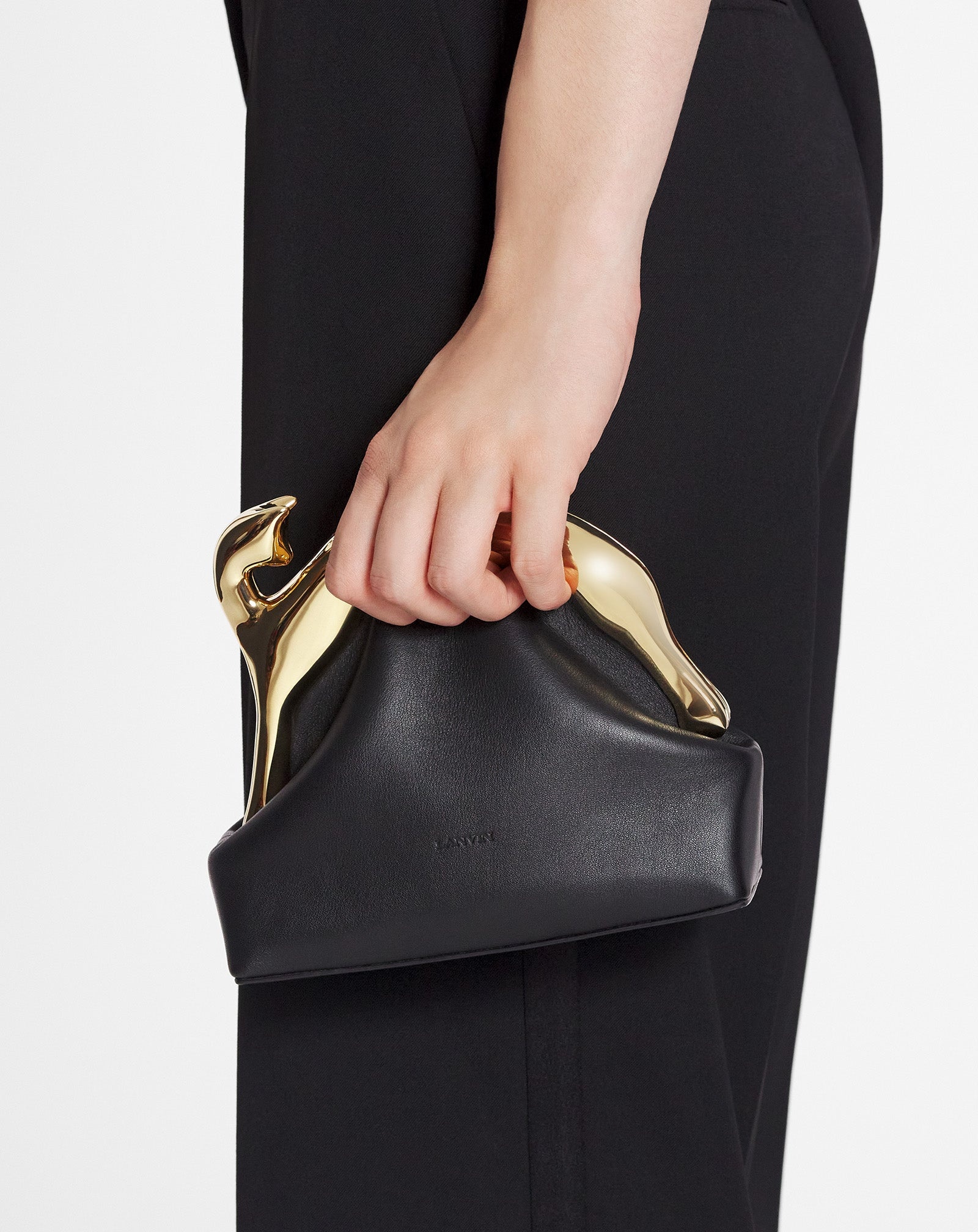 FUSION CAT LEATHER CLUTCH BAG - 2