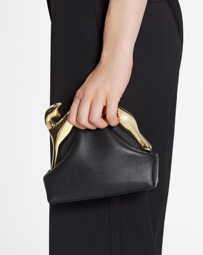 Lanvin FUSION CAT LEATHER CLUTCH BAG outlook