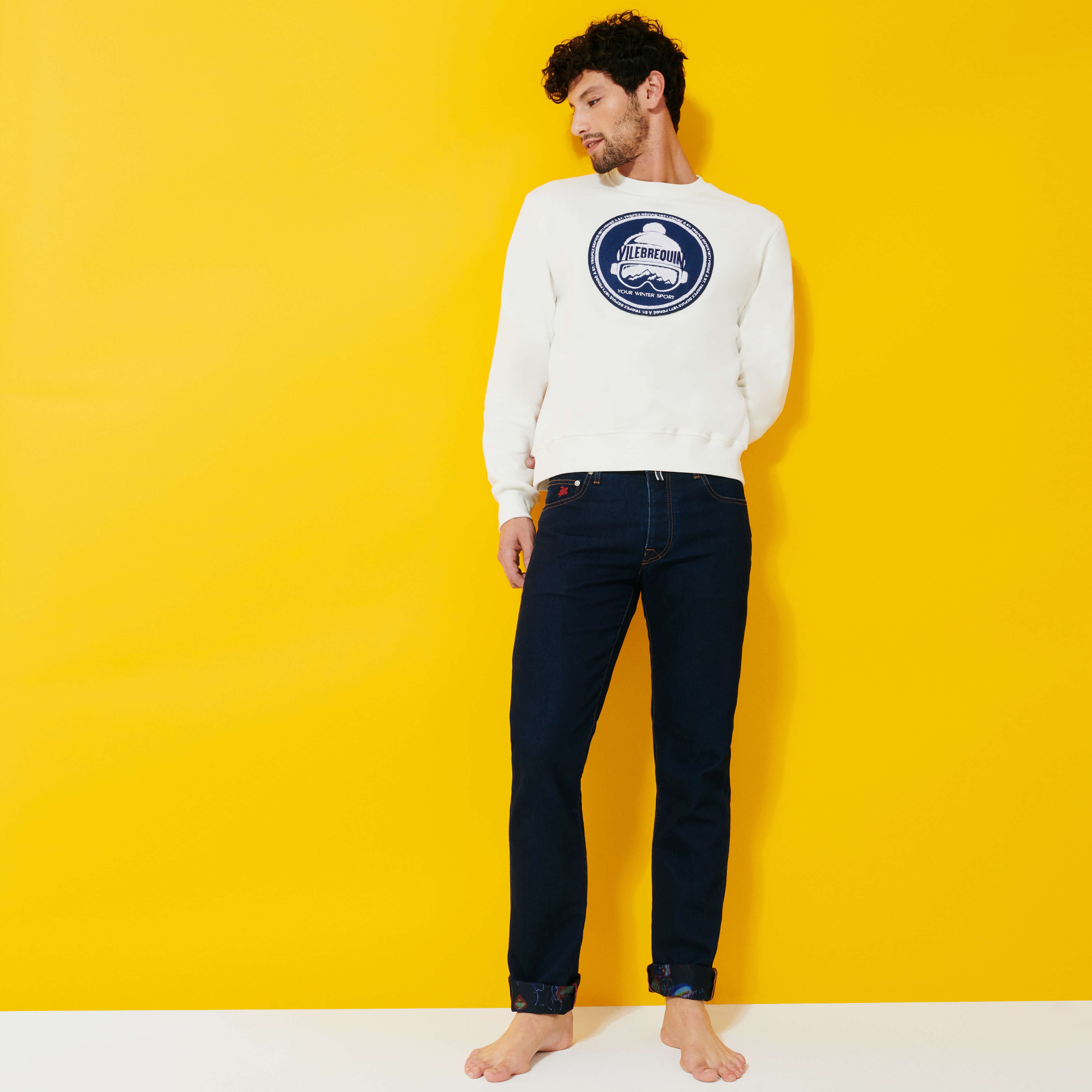 Men Cotton pullover Solid - 5
