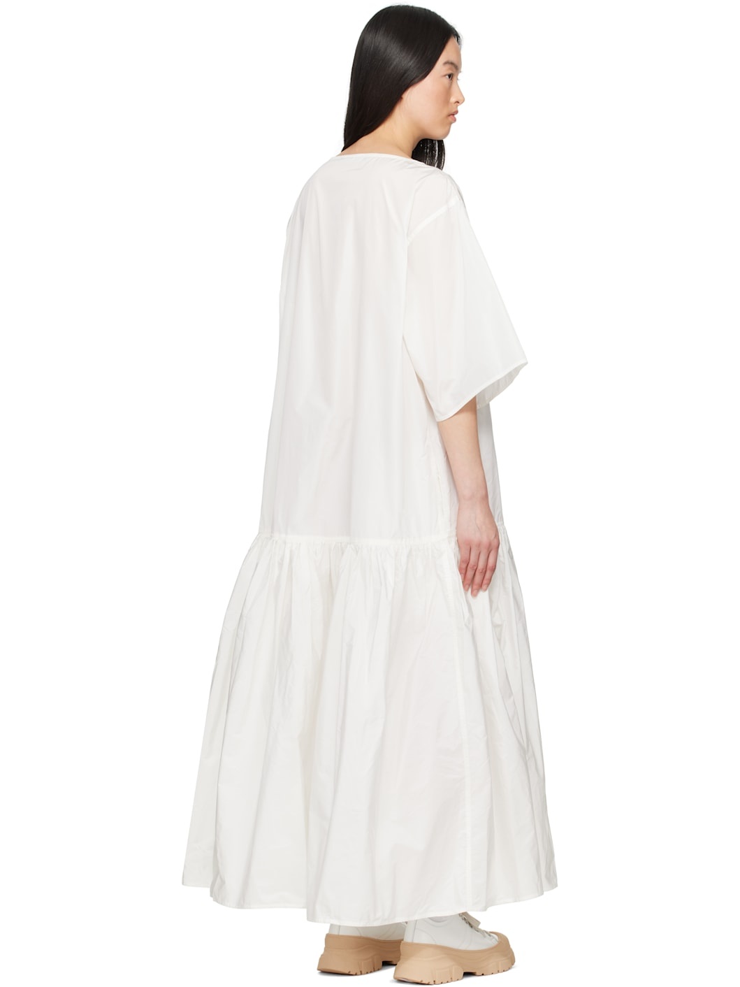 White Della Maxi Dress - 3