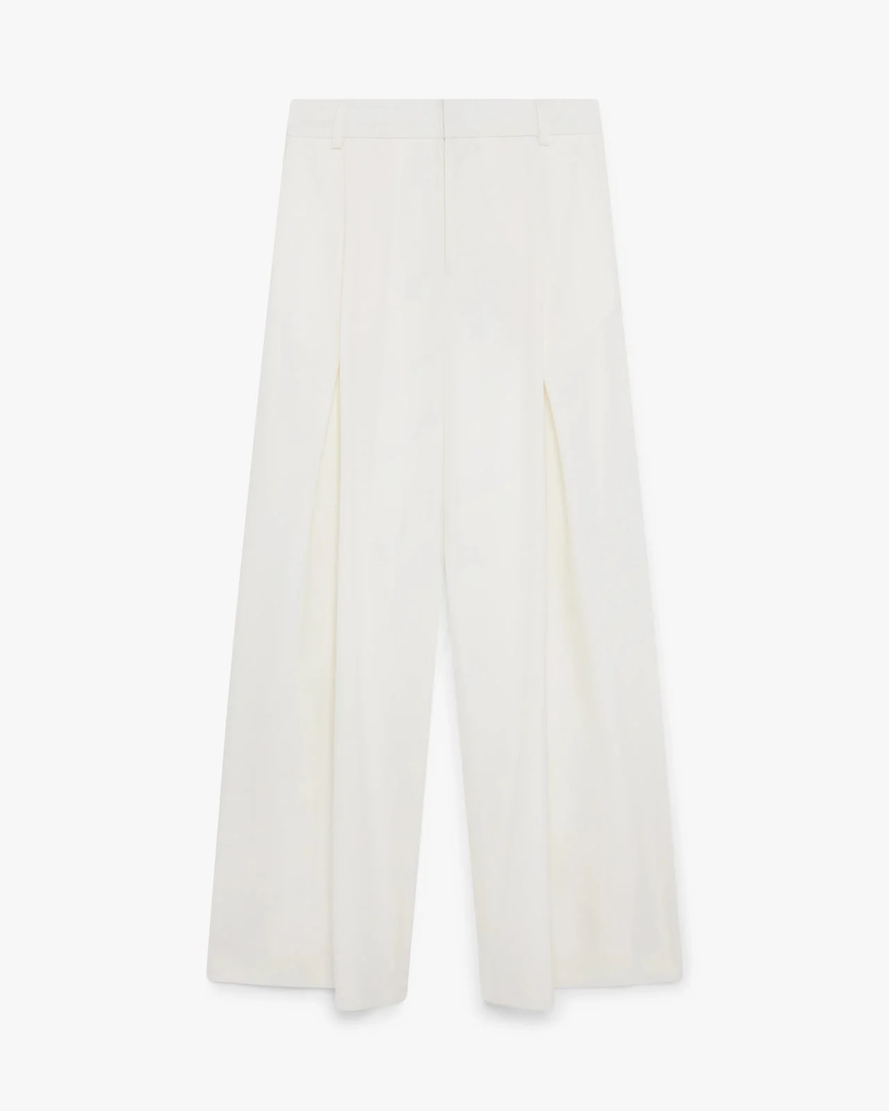 White Pleated Baggy Trousers | Casablanca Paris - 1