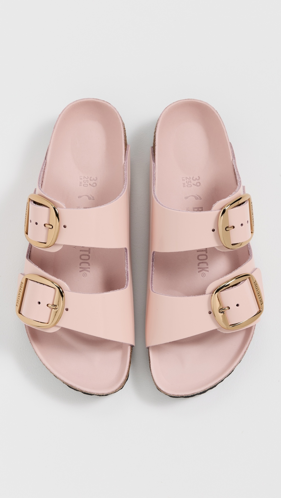 Arizona Big Buckle High Shine Sandals - 5