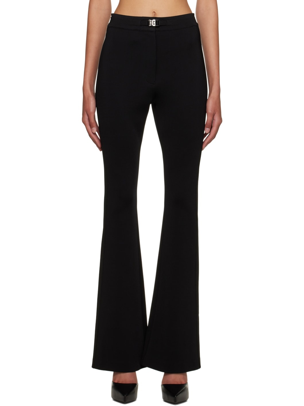Black Flared Trousers - 1