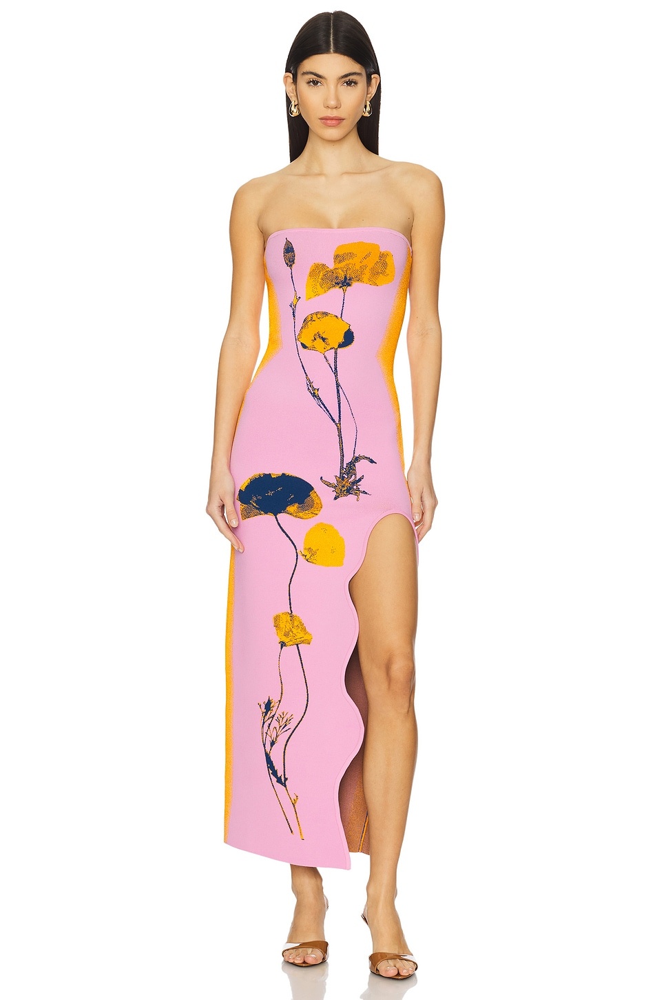 Iris Flower Print Maxi Tank Dress - 2