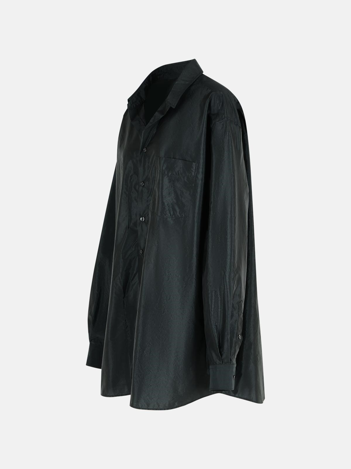 BLACK POLYESTER SHIRT - 2