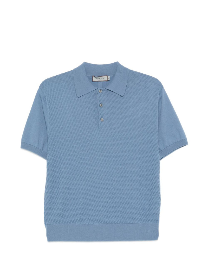 textured polo shirt 1