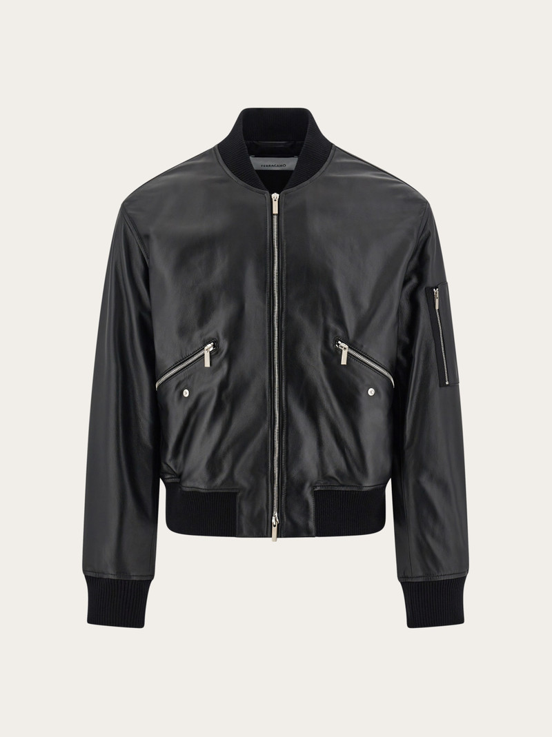 Bomber jacket in nappa leather 9
