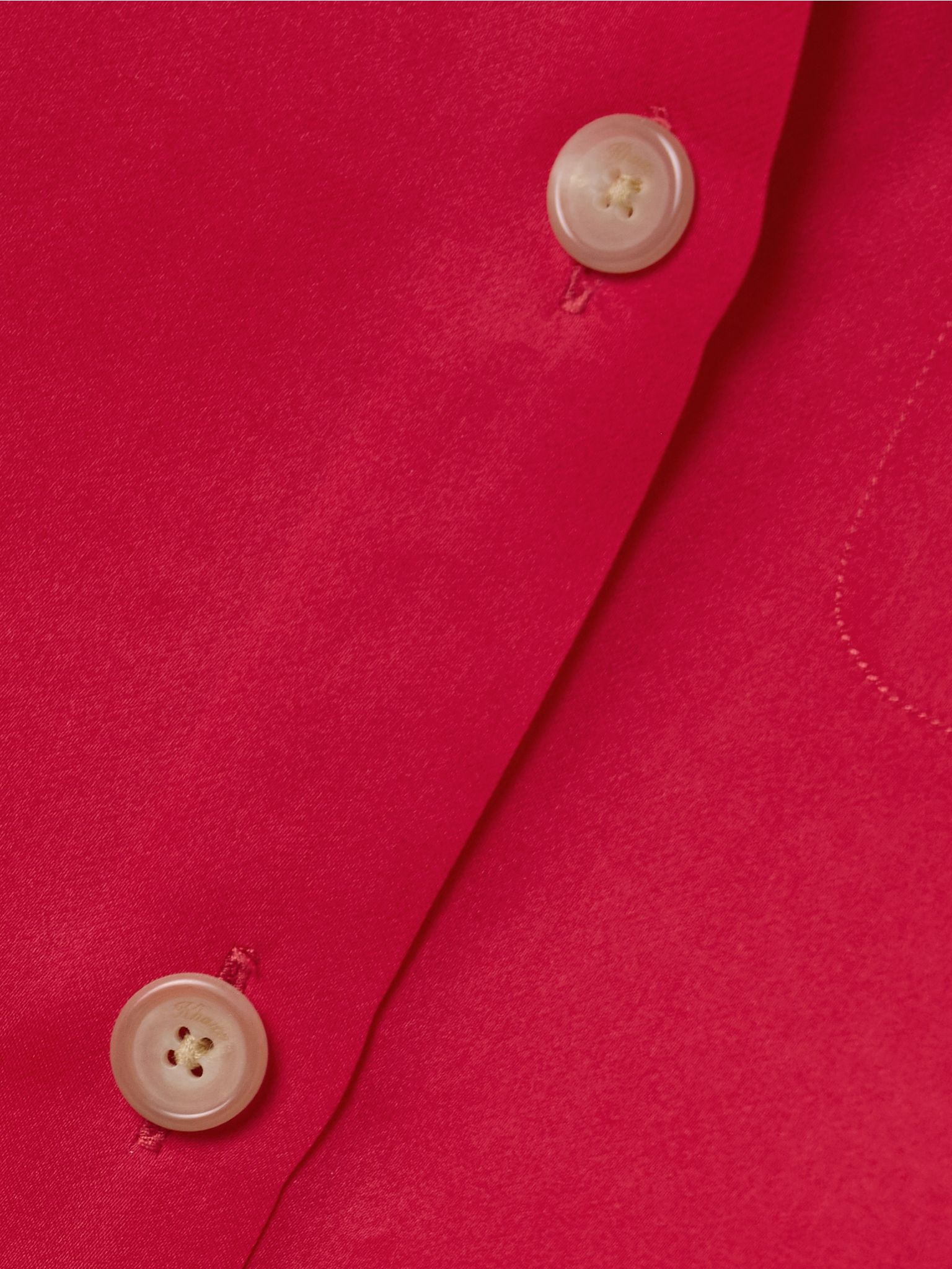 Keefe silk-organza shirt Red - 5