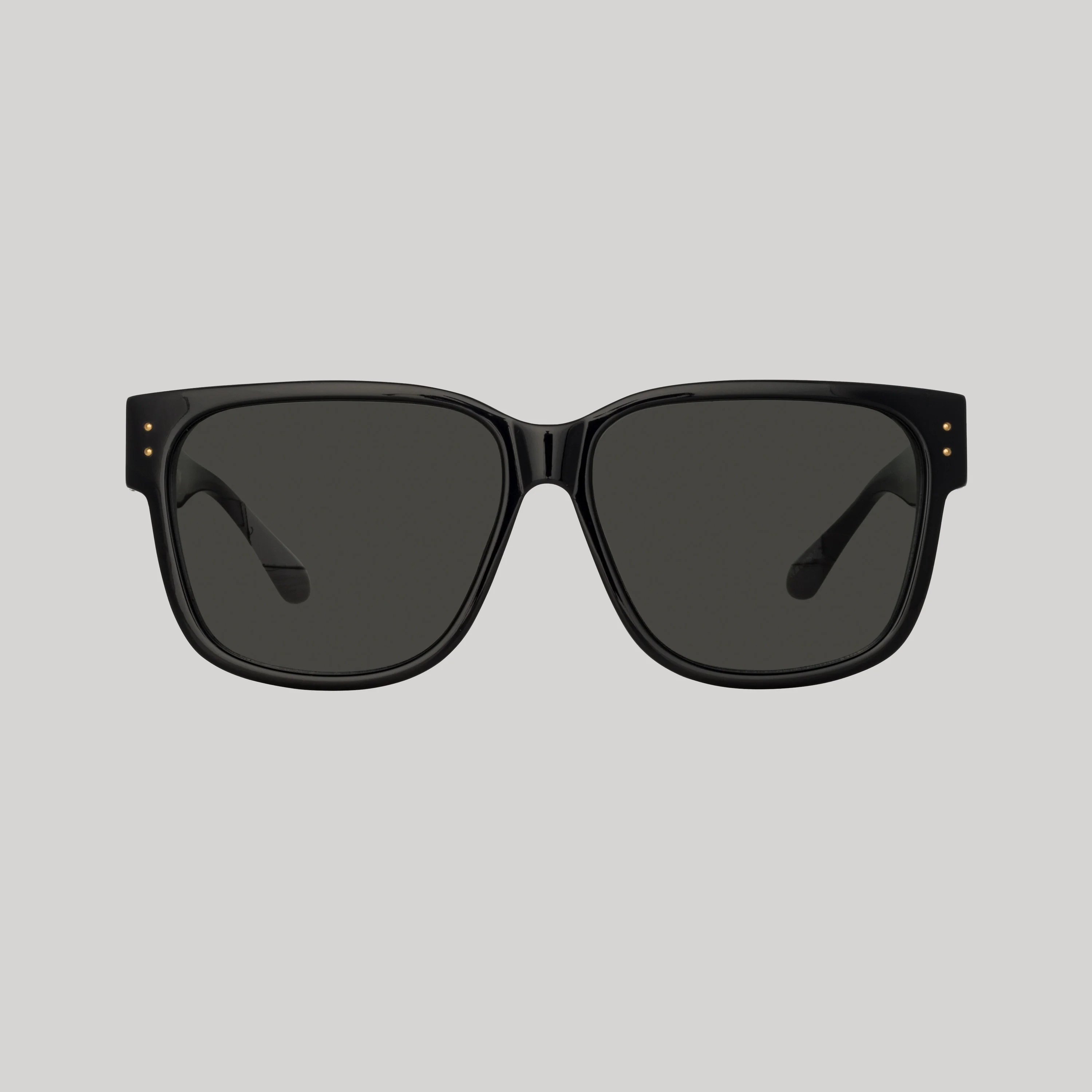 MEN'S PERRY D-FRAME SUNGLASSES IN BLACK - 1