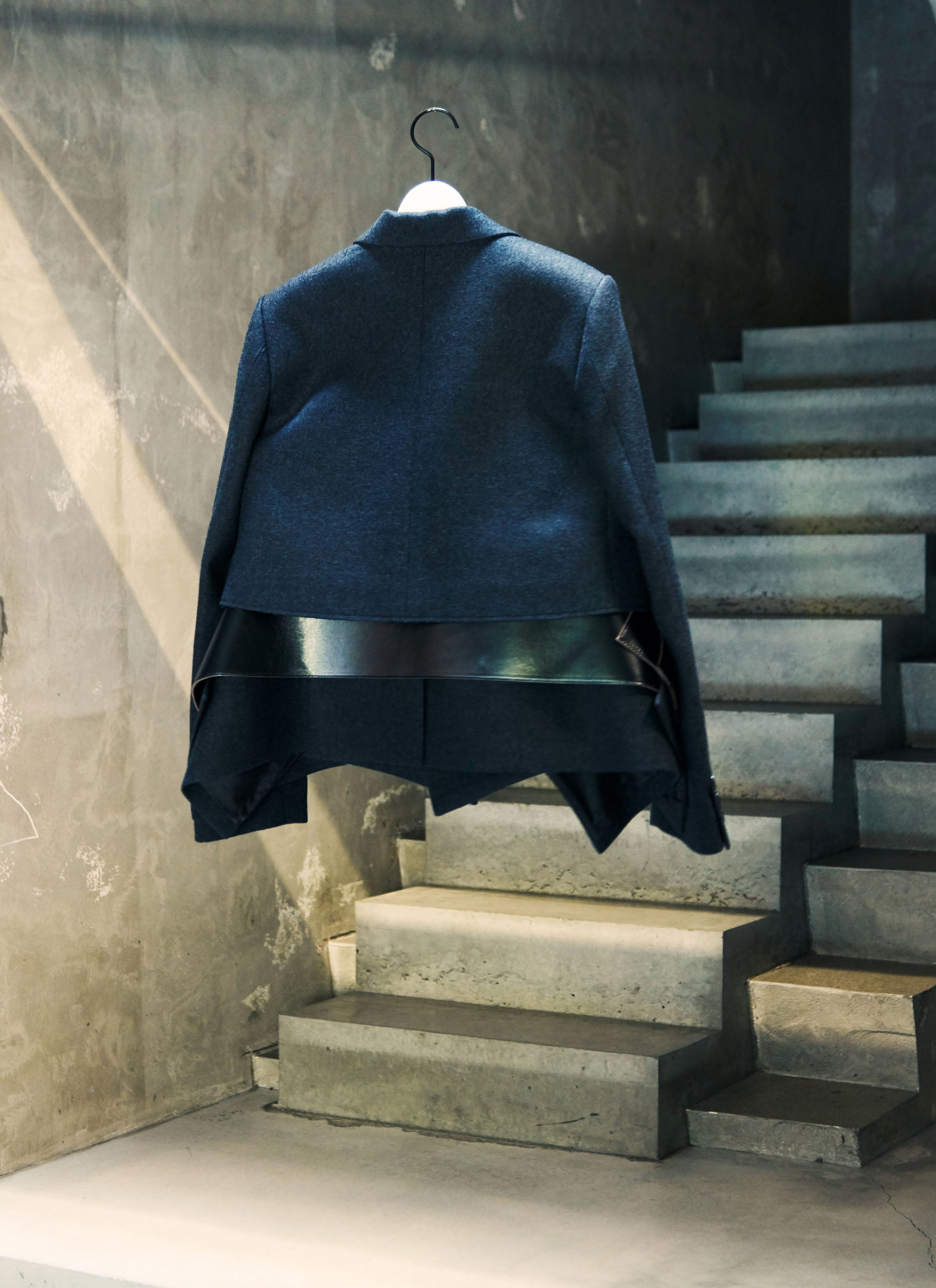 Wool Melton x Leather Jacket - 5