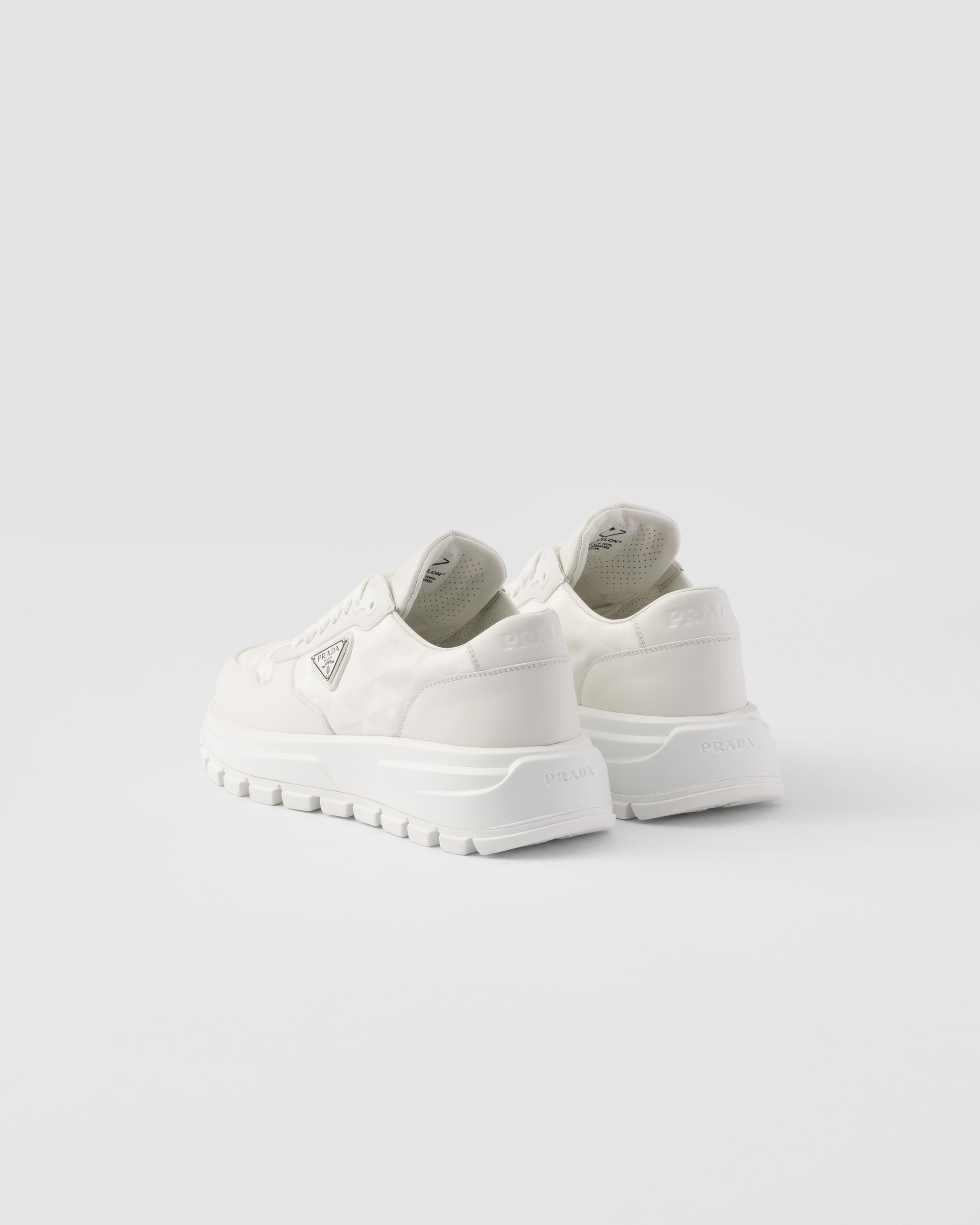 PRAX 01 Re-Nylon and leather sneakers - 5