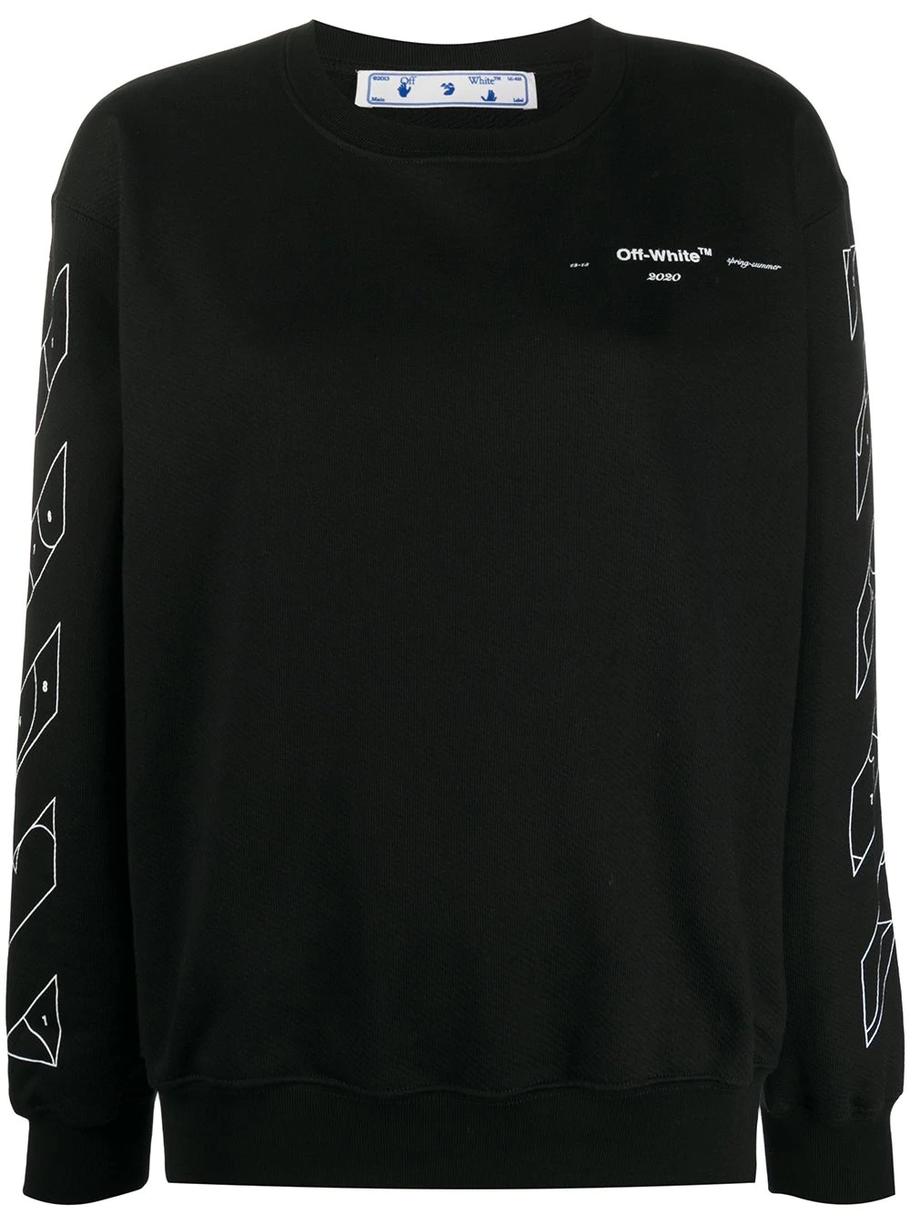 Puzzle Arrows print sweatshirt - 1