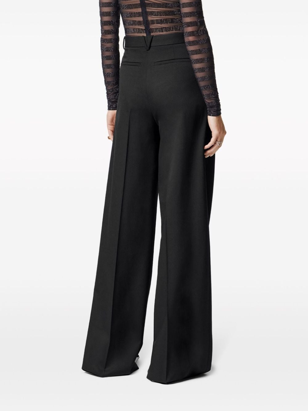 high-waist wide-leg trousers - 3