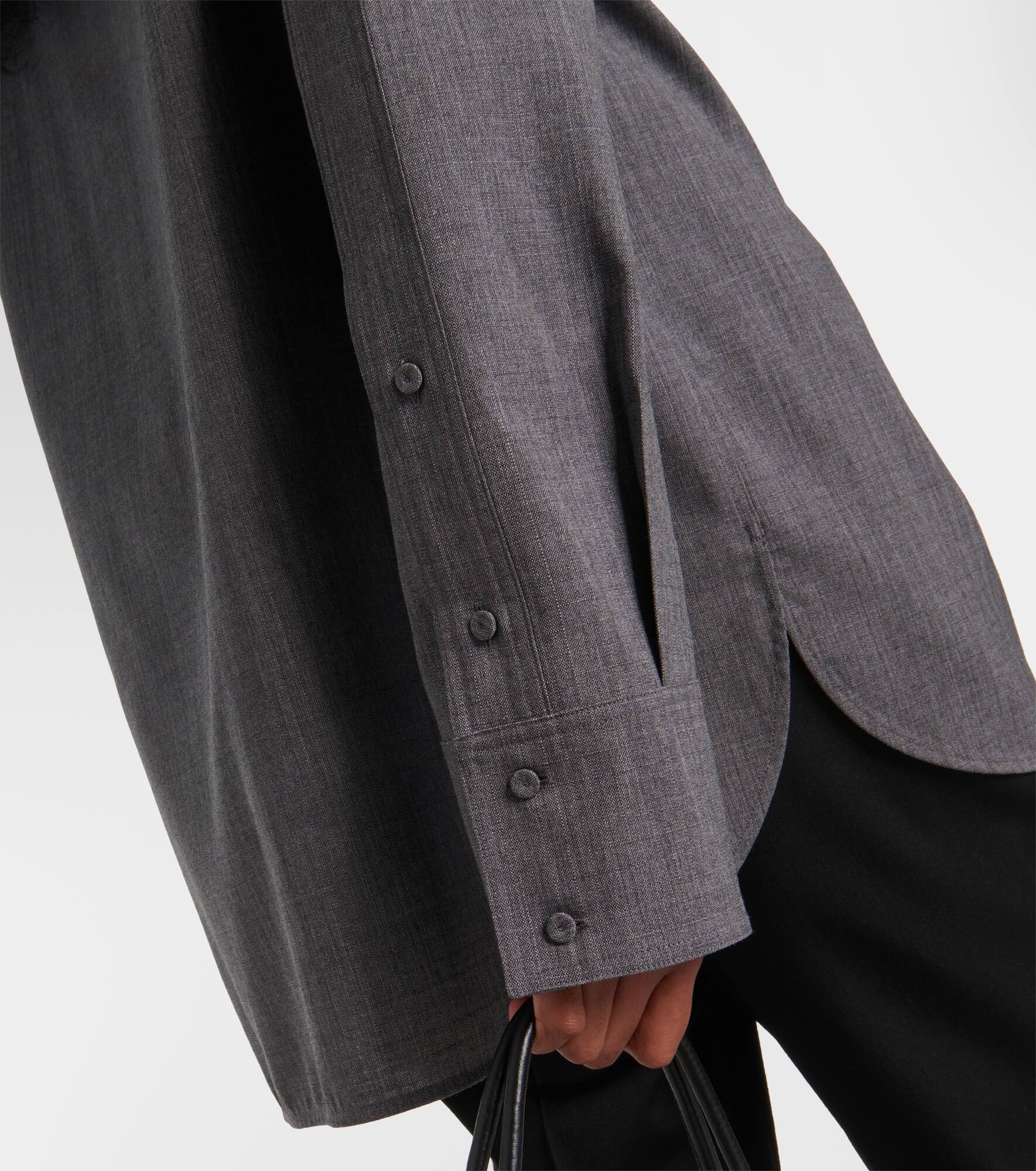 Belted wool shirt - 5