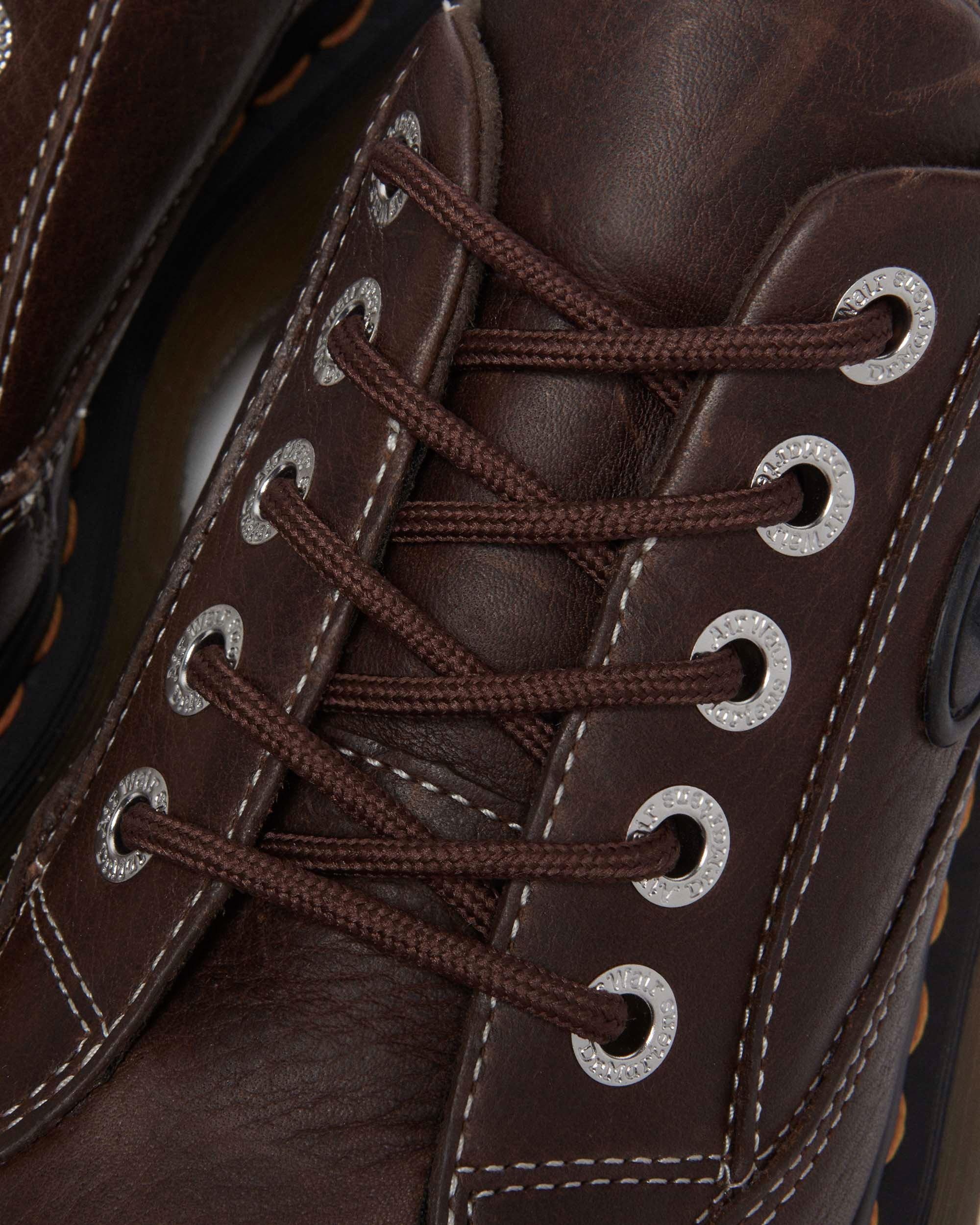 Buzz 5-Eye Grizzly Leather Shoes - 8
