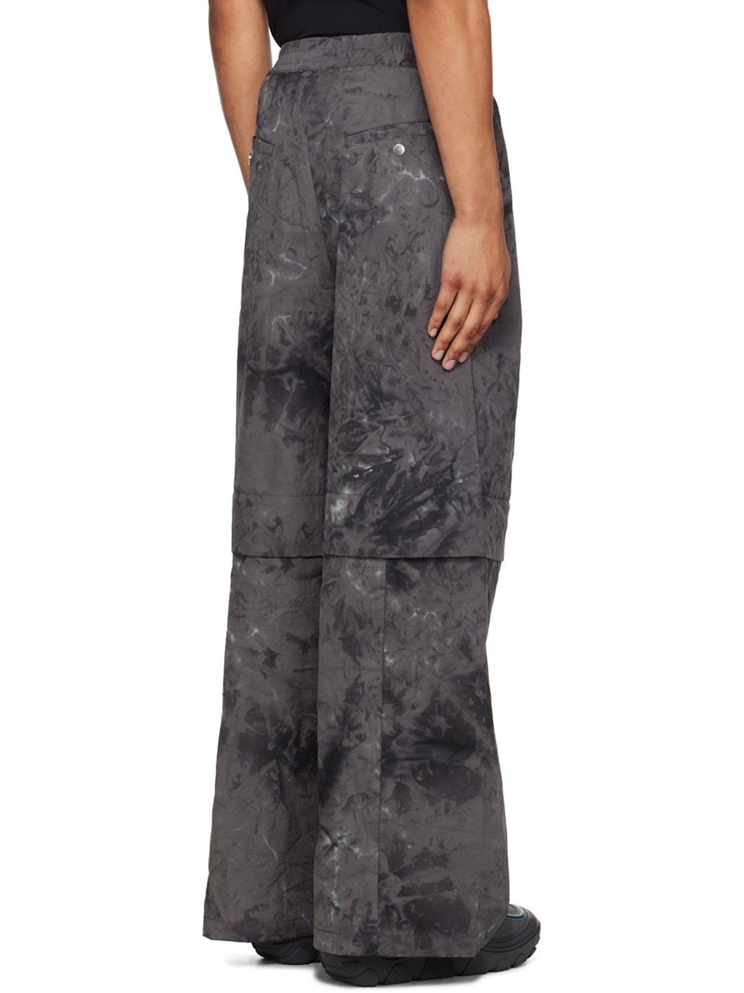 SSENSE Exclusive Gray Wide Waistbag Convertible Trousers - 3