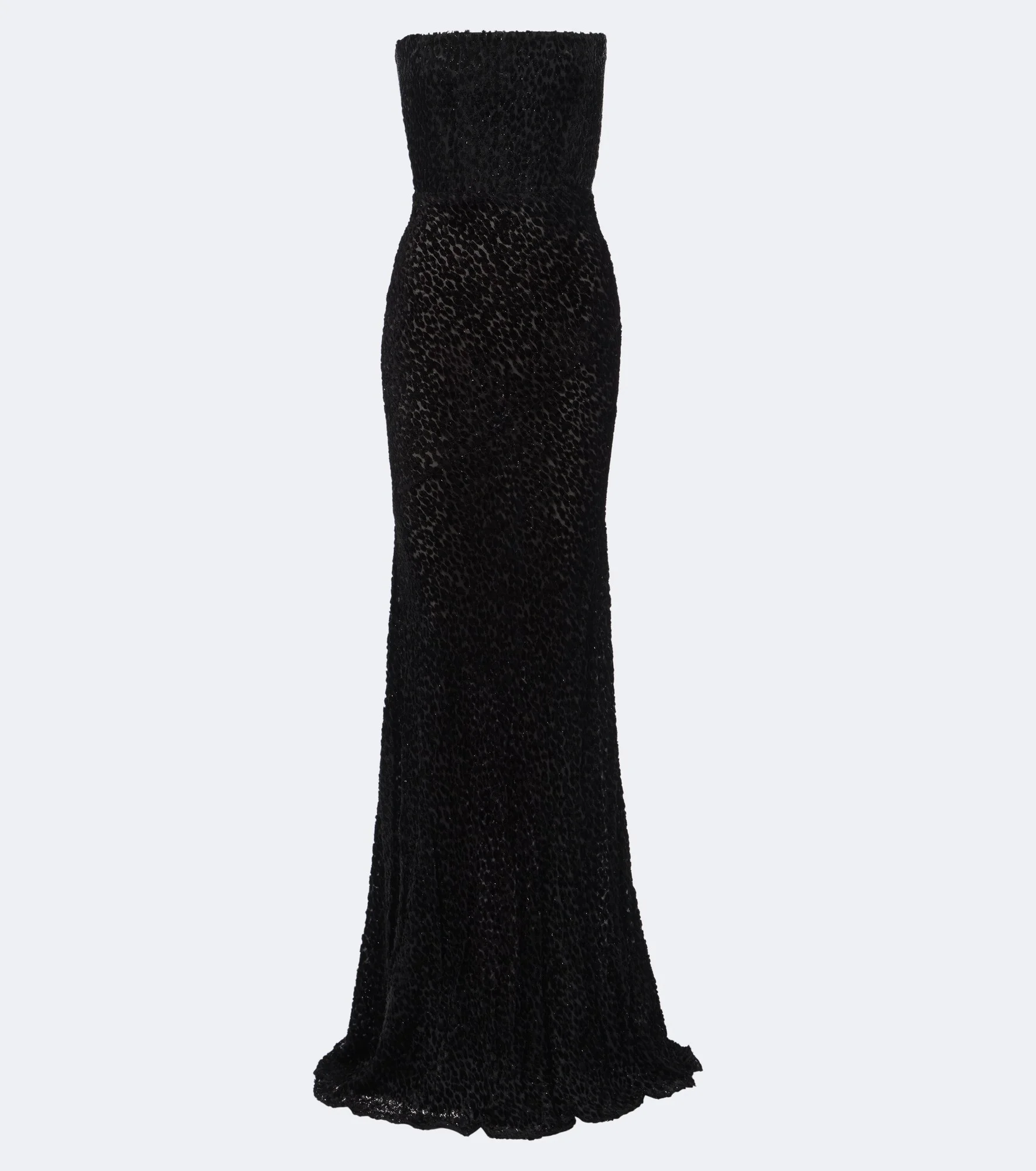 Devoré bustier gown - 1