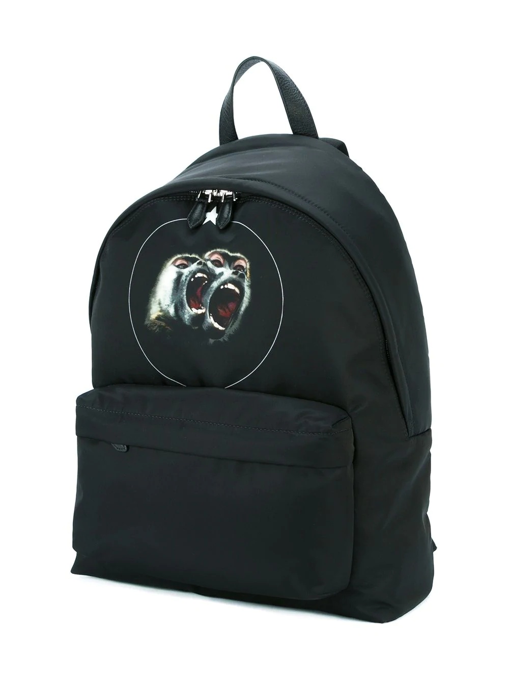 baboon print backpack - 4