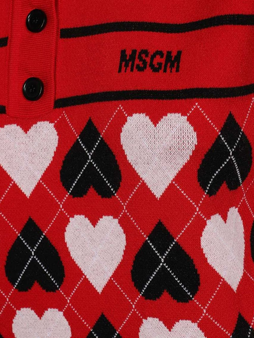 heart-pattern polo shirt - 3