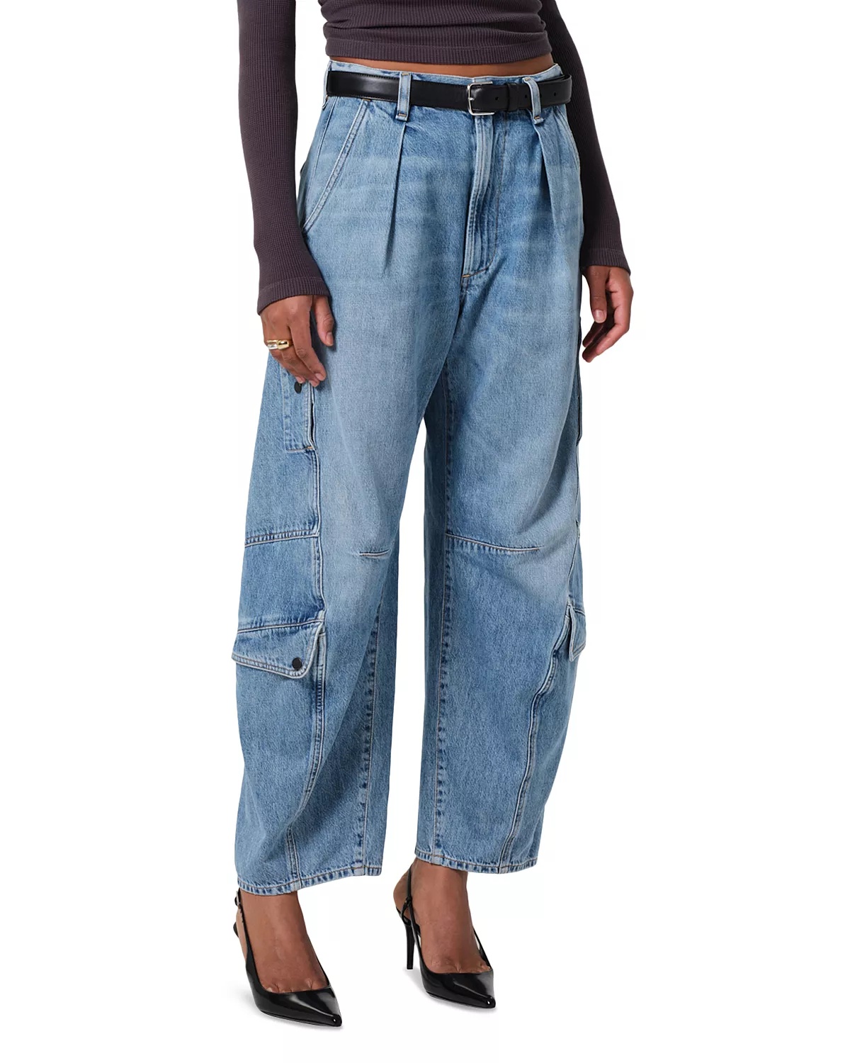 Flight High Rise Barrel Jeans in Zenith - 2